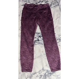 Purple cheetah leggings Medium